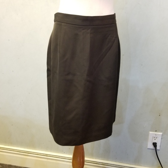 Banana Republic brown WOOL pencil skirt (Q11) - Picture 1 of 5